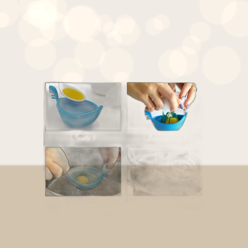 Silicone Egg Poacher Poached Egg Silicone Egg Cooker Gondola
