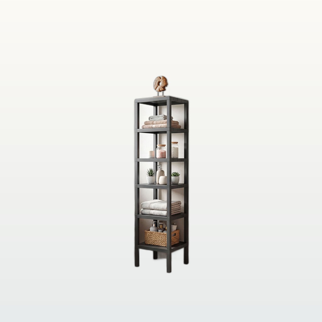 6 Tier Plastic Modular Storage Shelves For Living Room And