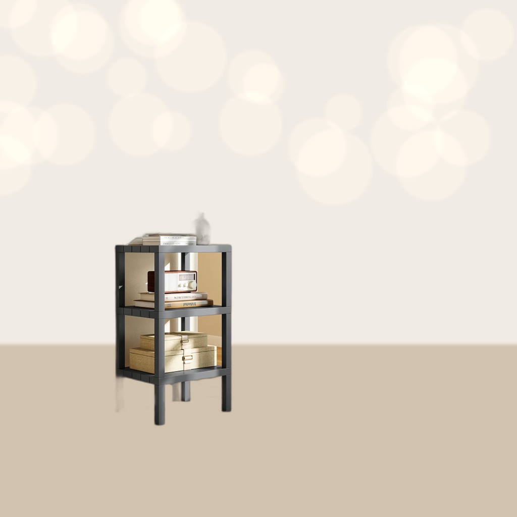 6 Tier Plastic Modular Storage Shelves For Living Room And