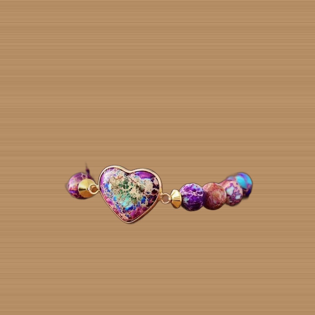 Heart-shaped Double-layer Woven Bracelet, European And