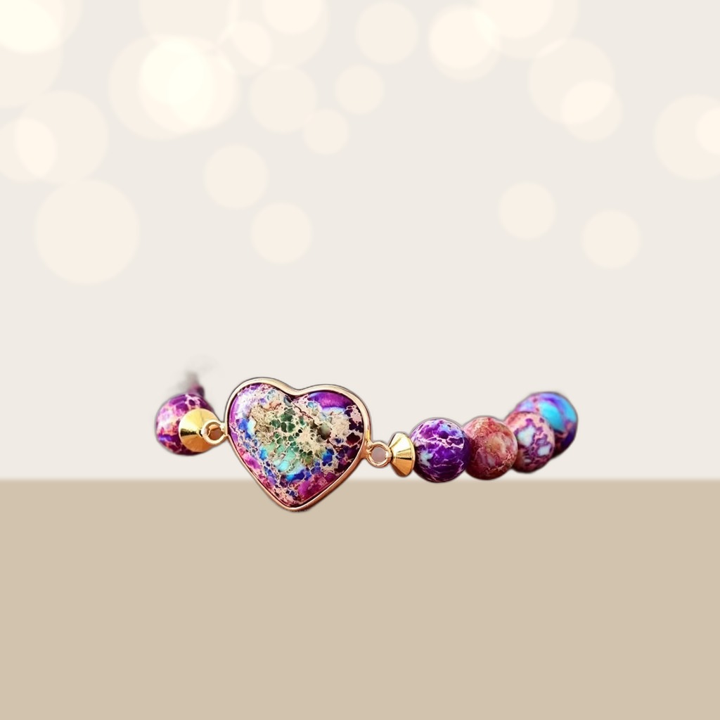 Heart-shaped Double-layer Woven Bracelet, European And