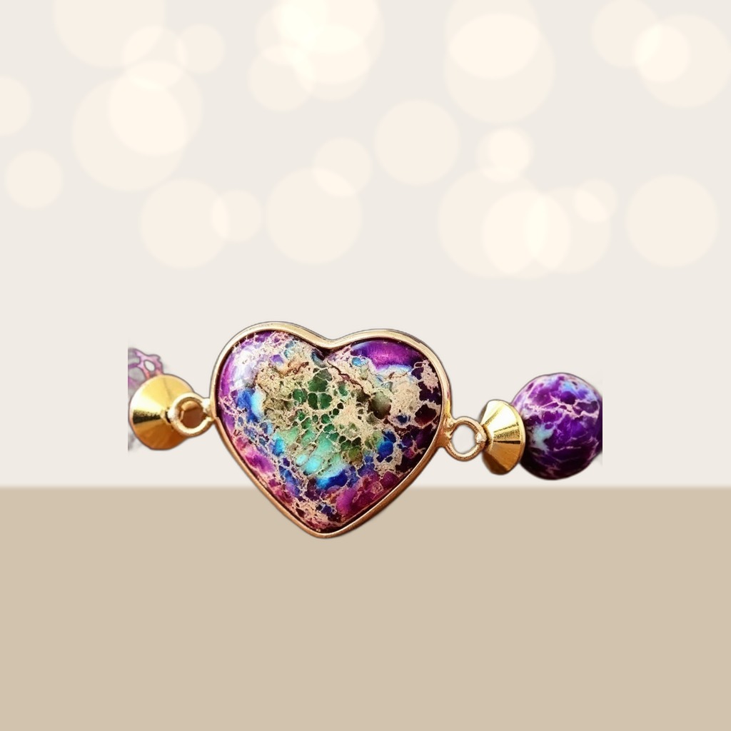 Heart-shaped Double-layer Woven Bracelet, European And
