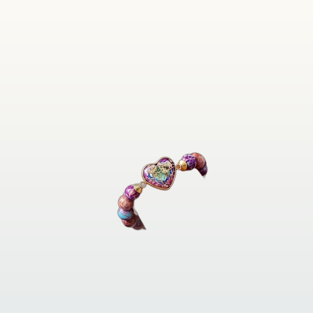 Heart-shaped Double-layer Woven Bracelet, European And