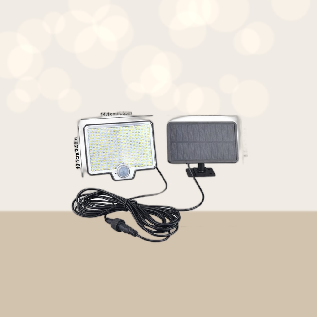 2-Pack Solar Motion Sensor Outdoor Floodlights 2600 Lumens