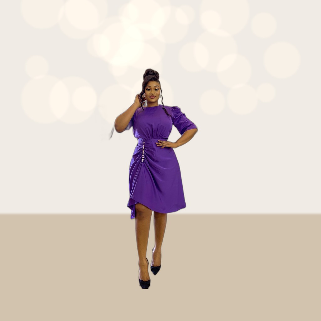 Short-Sleeve Casual Dress