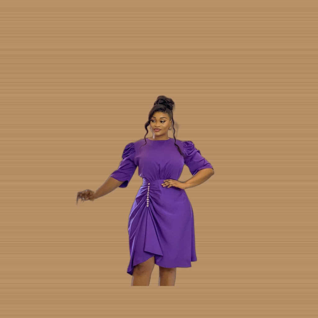 Short-Sleeve Casual Dress