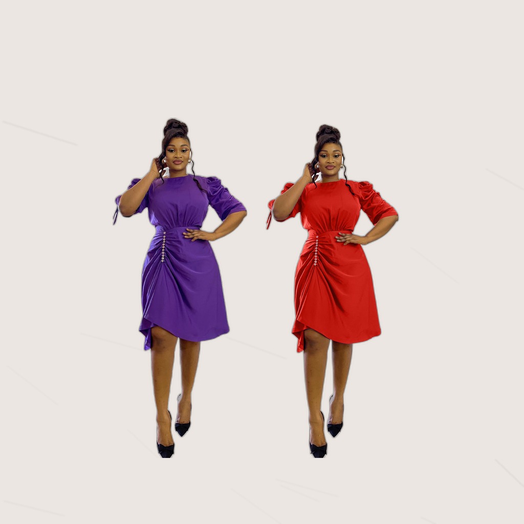 Short-Sleeve Casual Dress