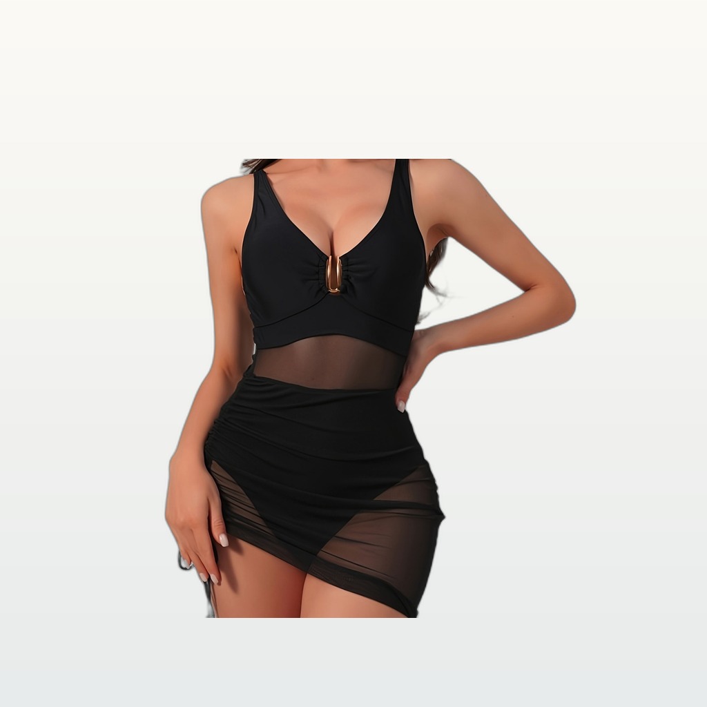 Mesh Backless Swimsuit