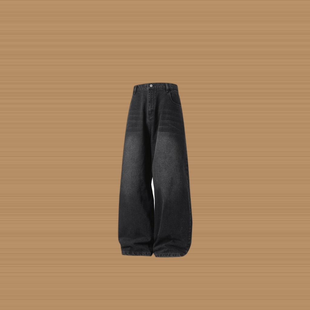 Retro-fit High-street Washed-and-distressed Jeans