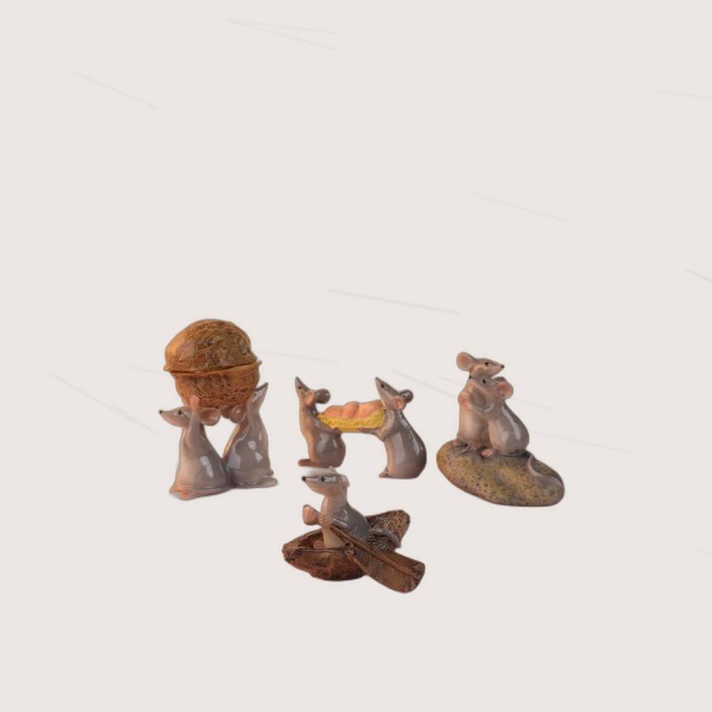 Cute Little Mouse Ornament Creative Miniature Landscape Figurine
