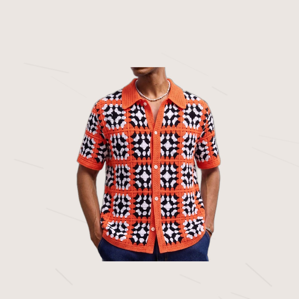 Knitted European And American-style Casual Short-sleeve