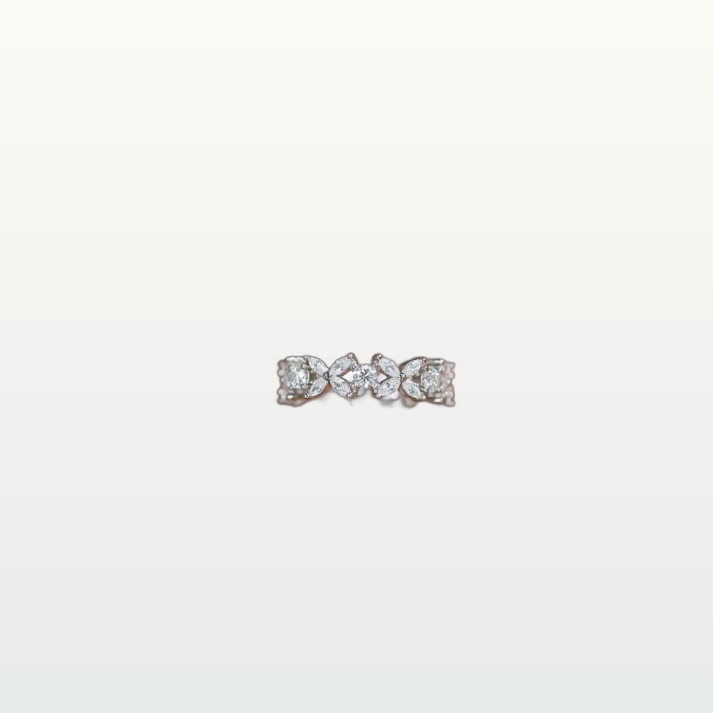 Horseshoe Butterfly Ring With Pave-set Diamonds