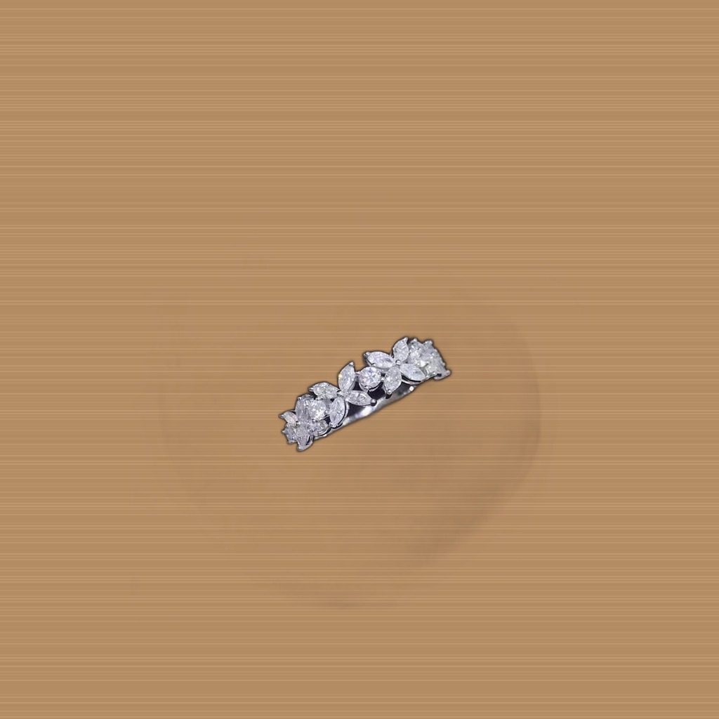 Horseshoe Butterfly Ring With Pave-set Diamonds