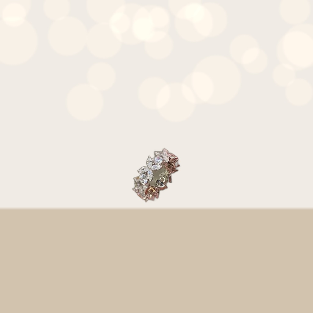 Horseshoe Butterfly Ring With Pave-set Diamonds