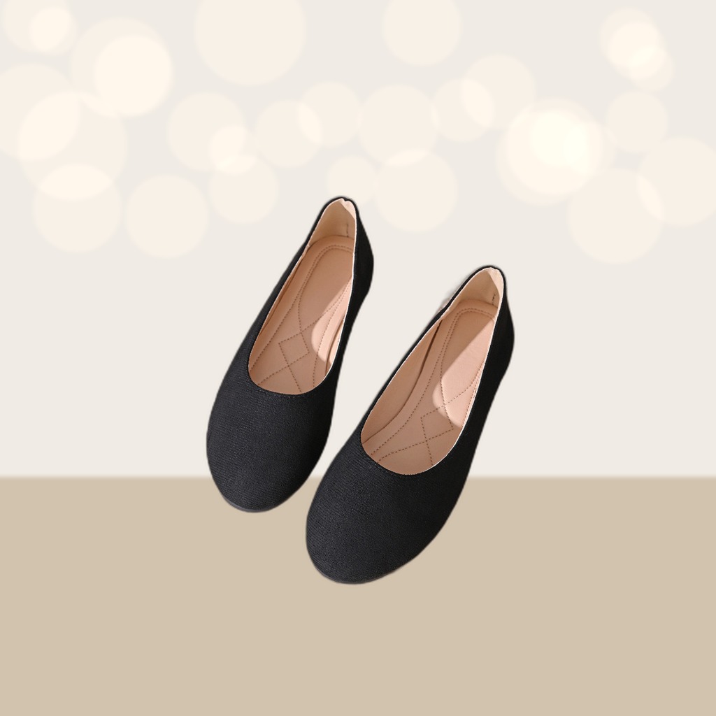 Plus-size Round-toe Suede Low-cut Pumps