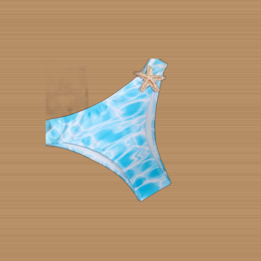 Bikini Three-piece Sexy Swimsuit Printed Tube-top Swimsuit