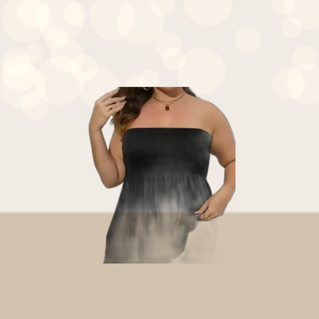 Off-shoulder Ruffled Strapless Short Top