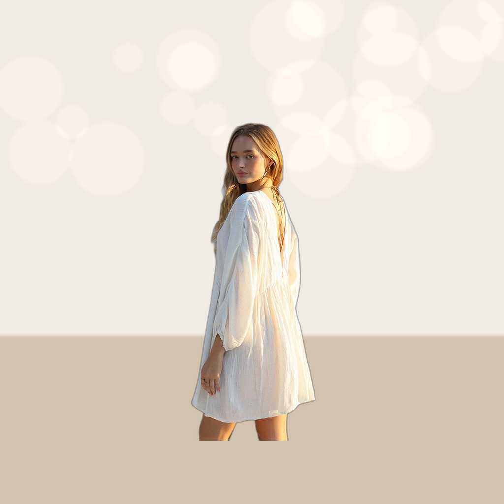 Long-sleeve Sun-protective Shirt Bikini Cover-up