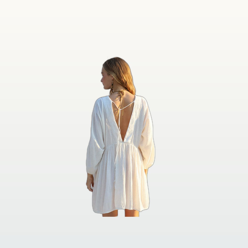 Long-sleeve Sun-protective Shirt Bikini Cover-up