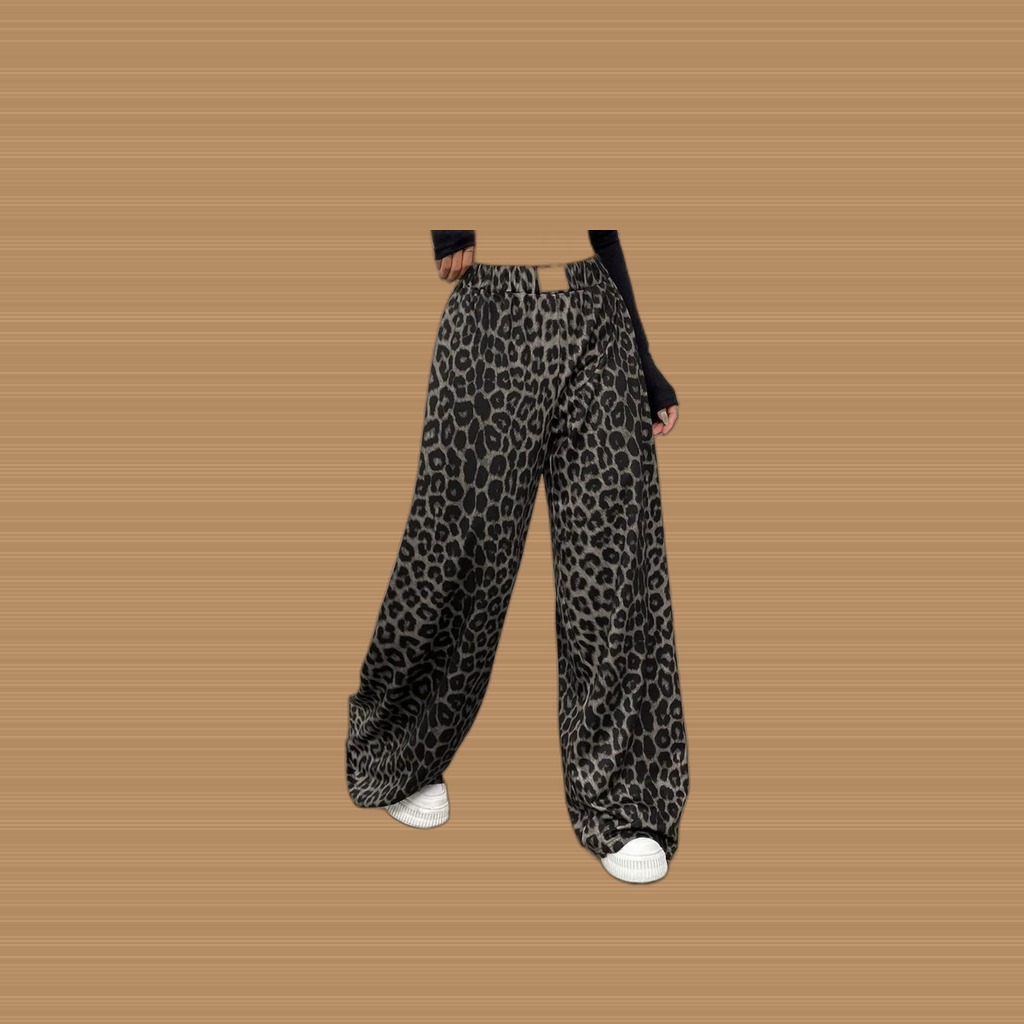 High-waisted Draping Wide-leg Straight-leg Pants