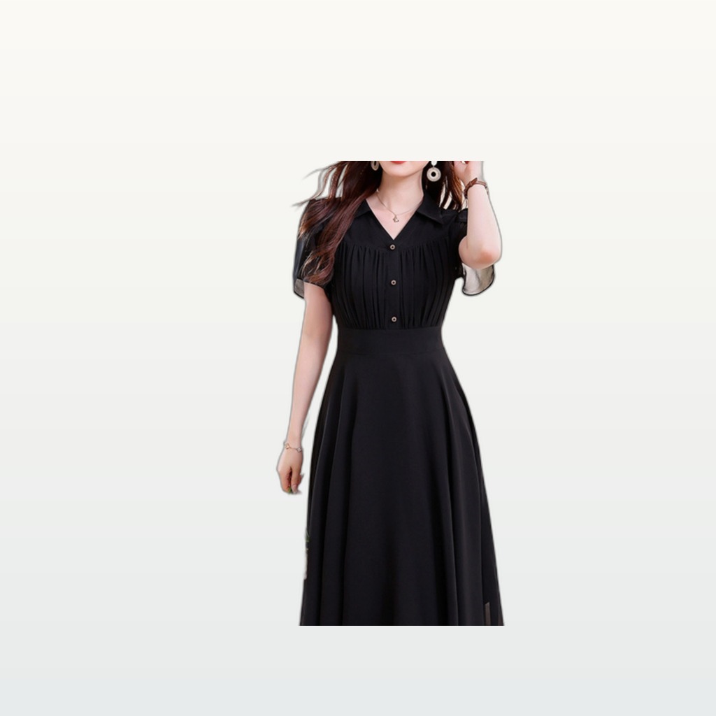 Waist-Cinching Midi Dress