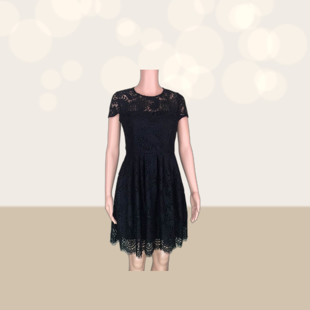 Womens New Lace Sexy Backless Dress
