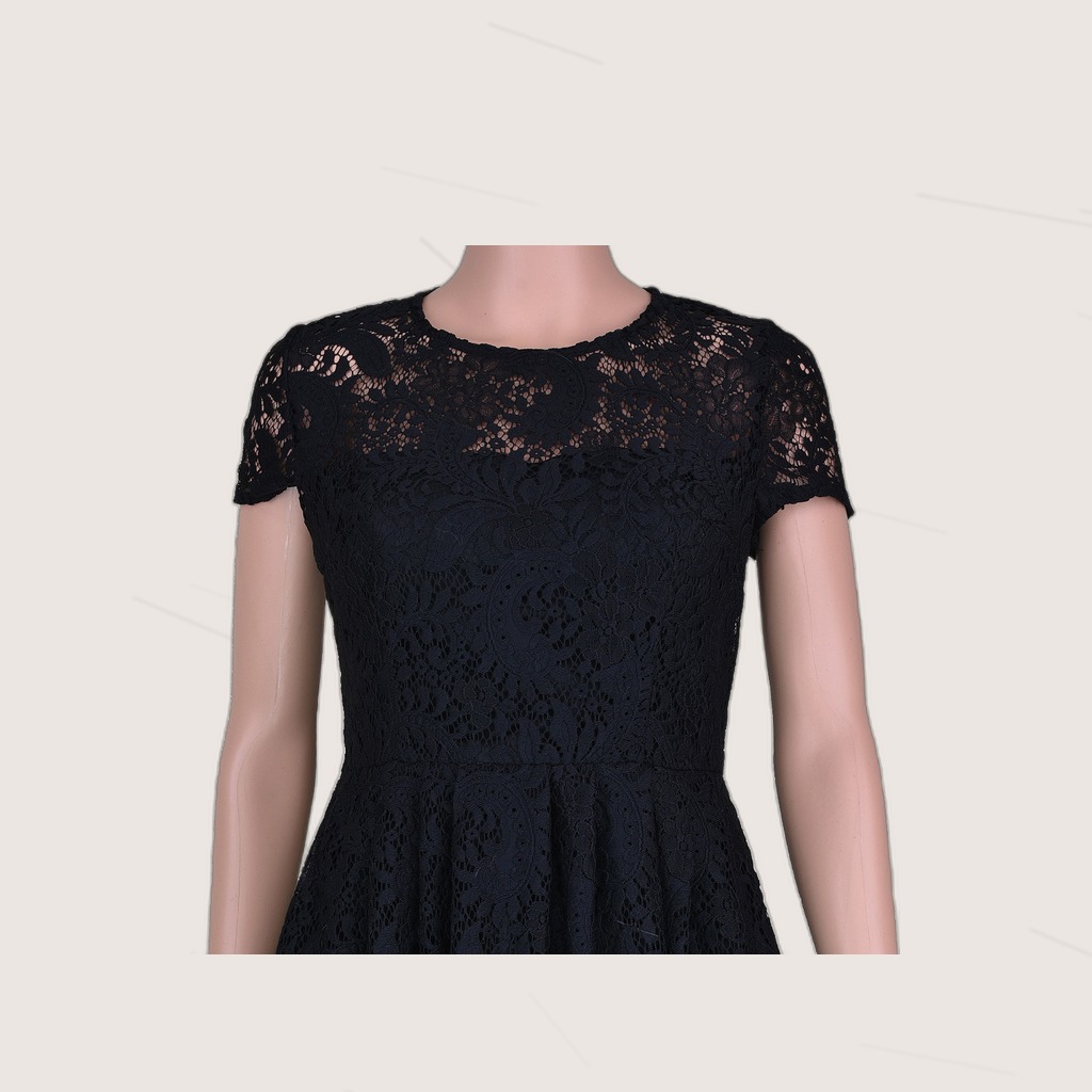 Womens New Lace Sexy Backless Dress