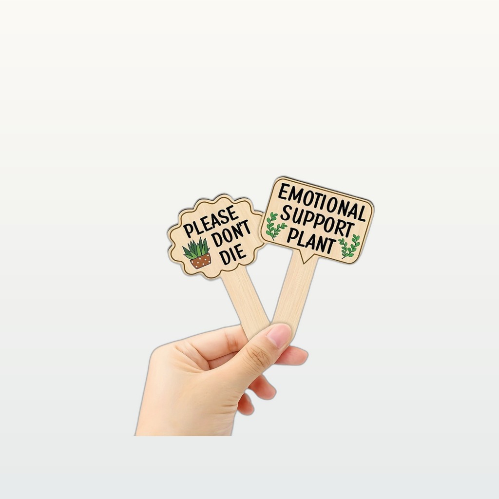 Colorful Decorative Wooden Signs For Plants Succulents