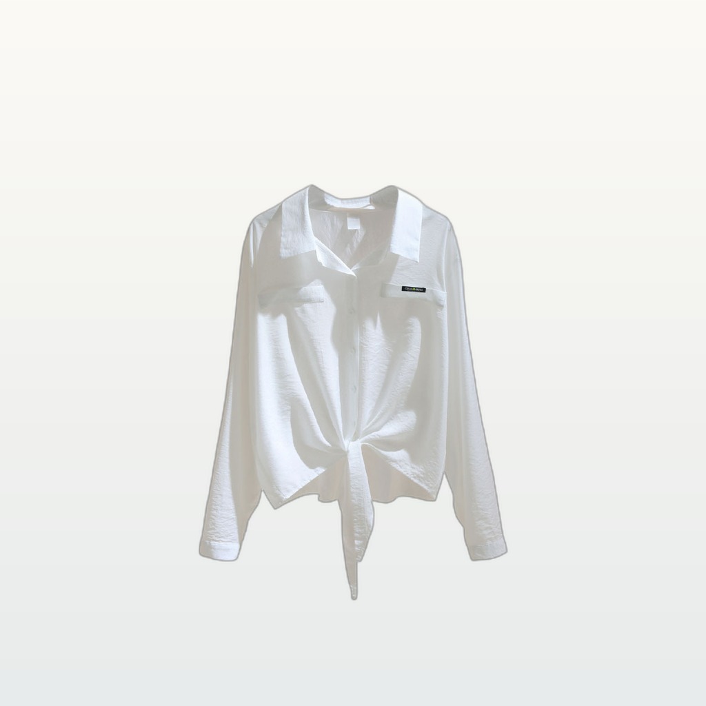 Womens Top With A Knotted Hem