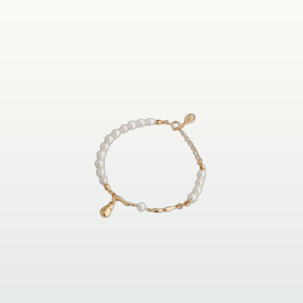 Adjustable Pearl-Style Waterdrop Bracelet