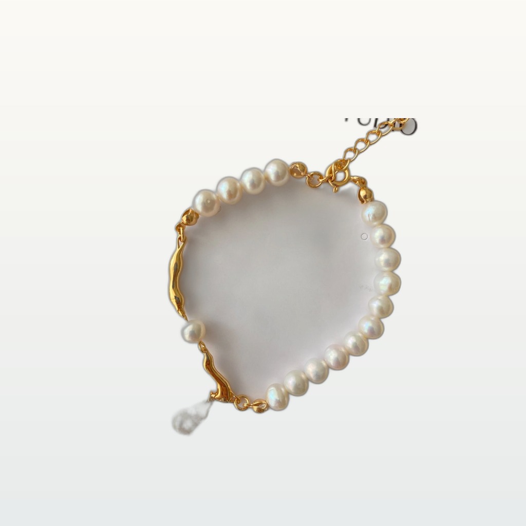 Adjustable Pearl-Style Waterdrop Bracelet