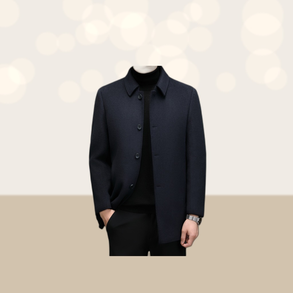 Detachable-lining Casual Wool Coat