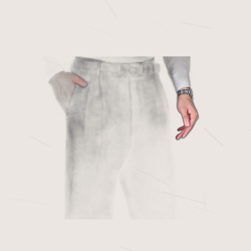 Mens Casual Double-pleat Trousers For Spring And Summer