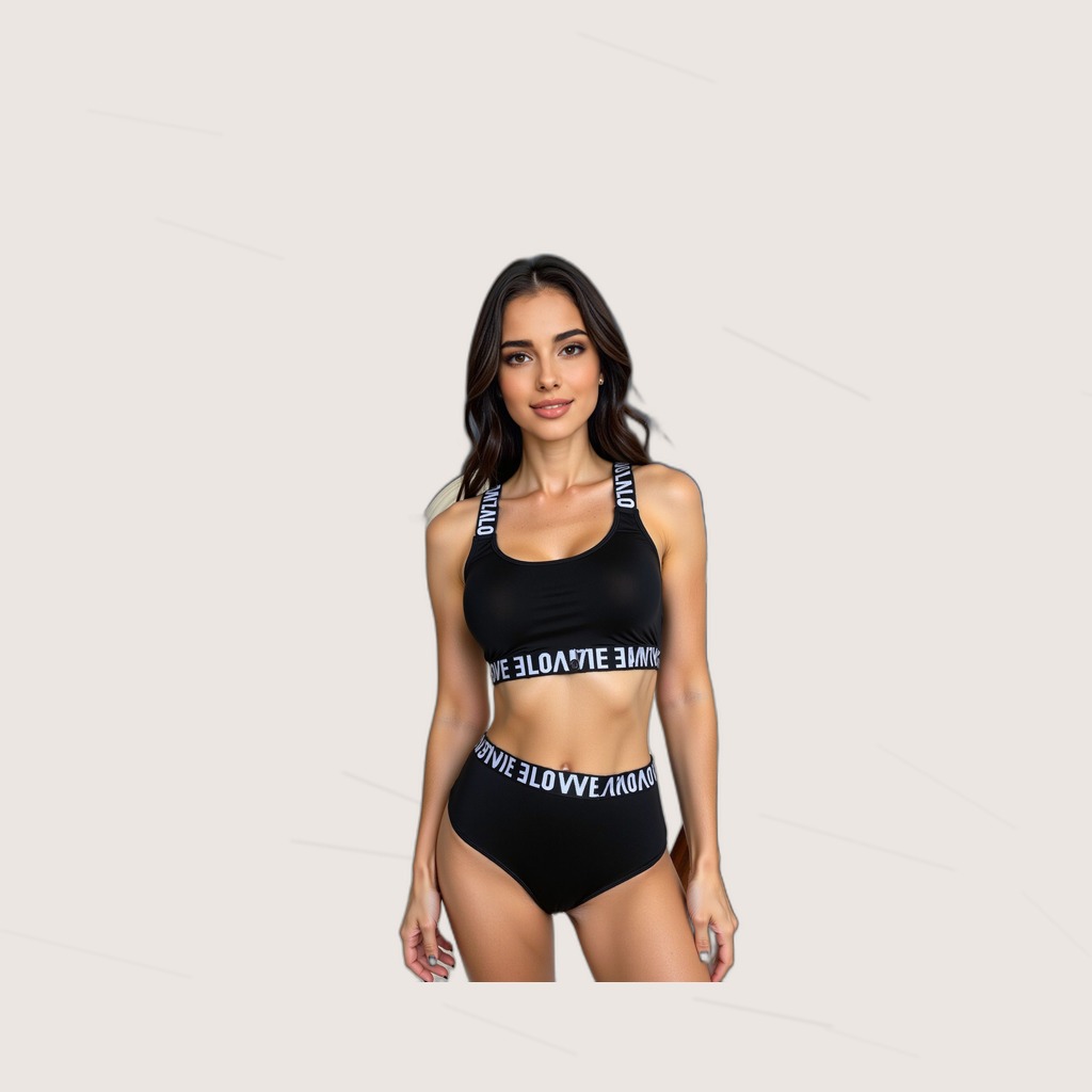 Three-piece Leopard-print Womens Set
