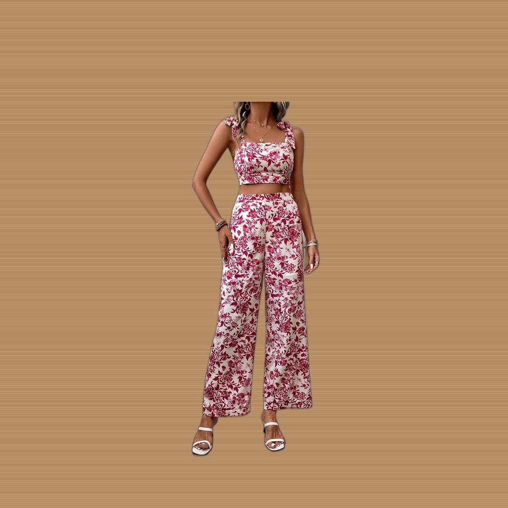 Womens New Arrival Fashionable Casual Printed Set