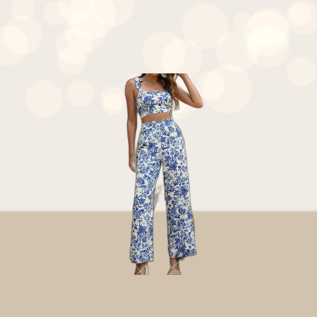 Womens New Arrival Fashionable Casual Printed Set
