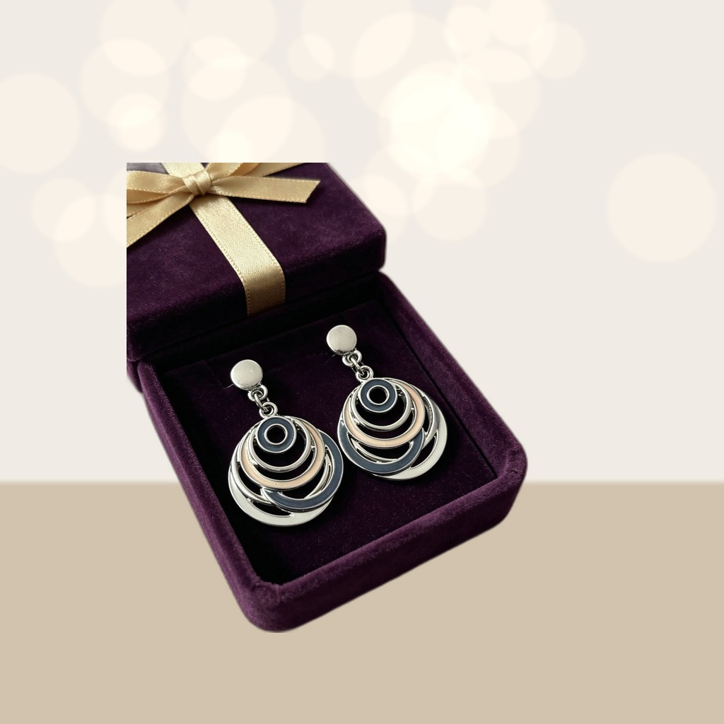 Retro Bohemian-style Enamel Earrings