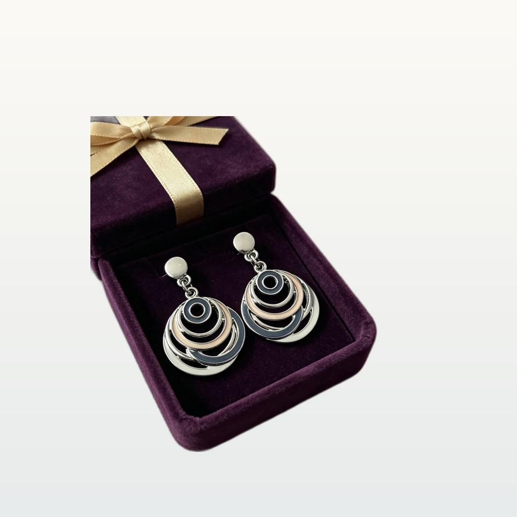 Retro Bohemian-style Enamel Earrings