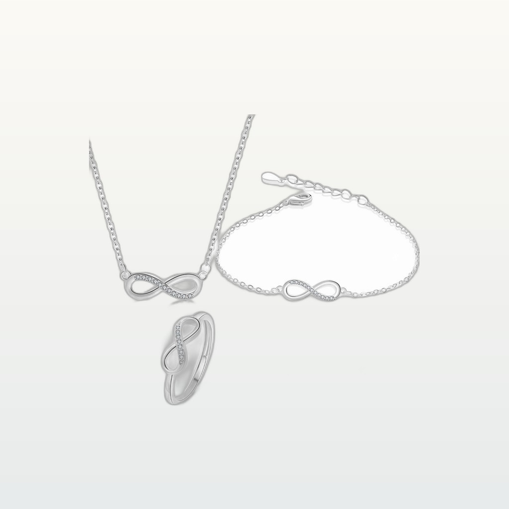 Simple And Minimalist Strip Bracelet Ring And Earrings