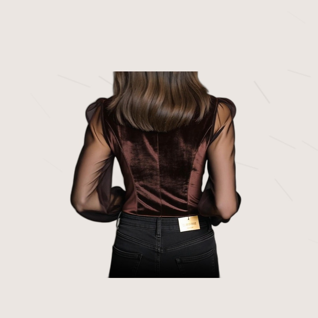 Velvet Patchwork Blouse