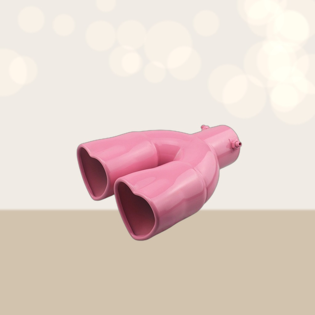 Thickened Stainless Steel Heart-Shaped Exhaust Muffler