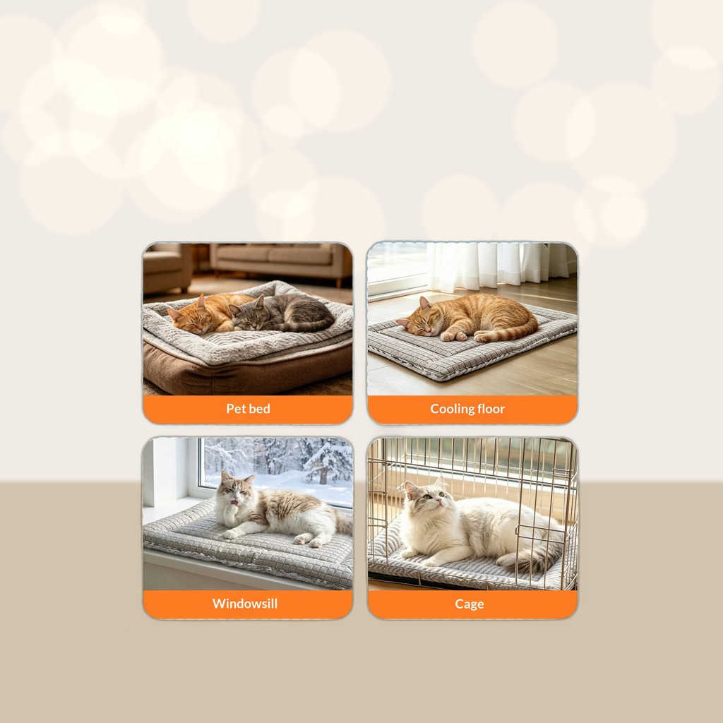 All-season Machine-washable Cat And Dog Bed Mat