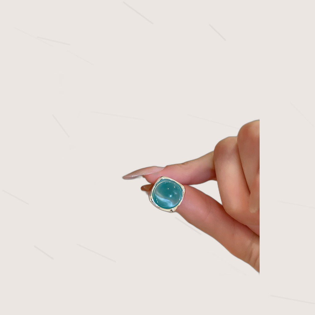 Resin Rhinestone Earrings