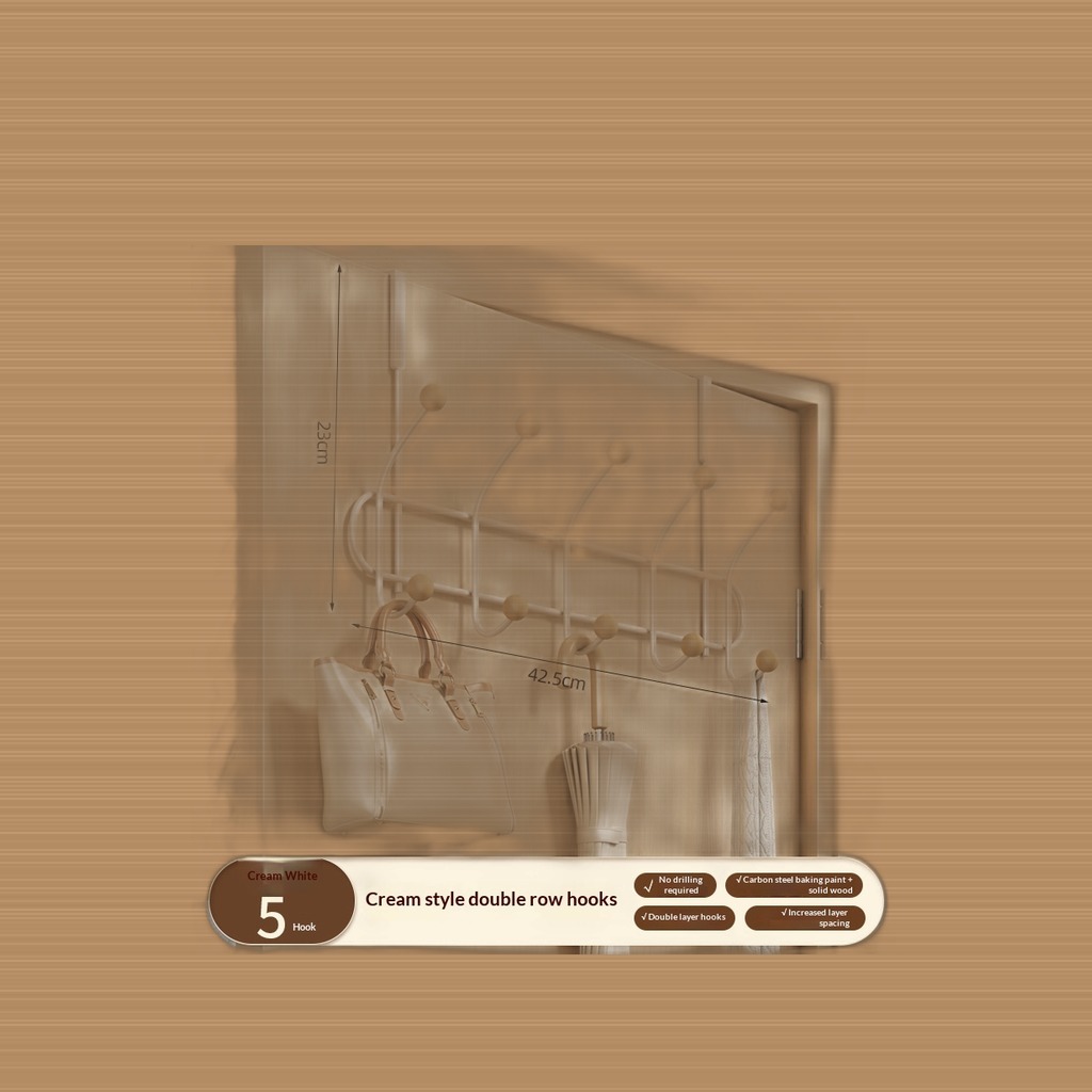 No-Drill Wall Clothes Rack