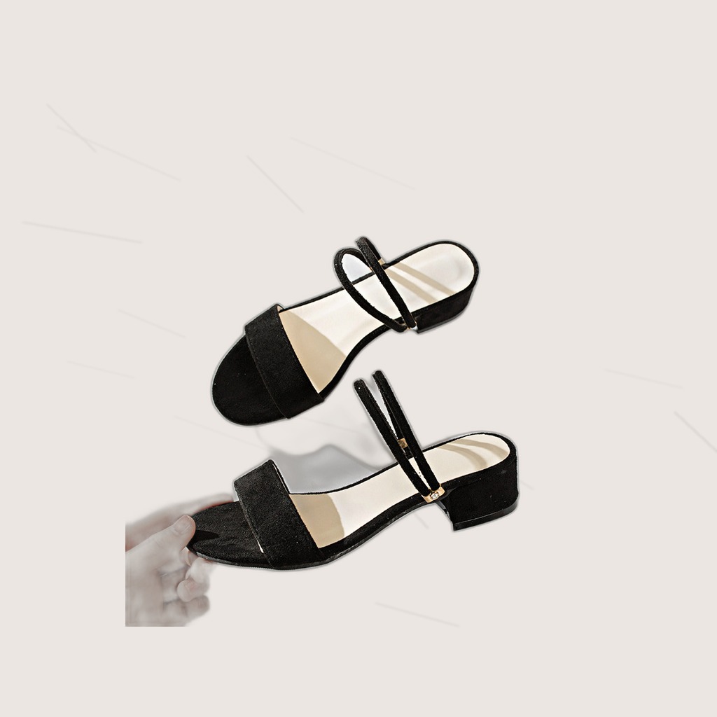Two-Way Chunky Mid-Heel Sandals