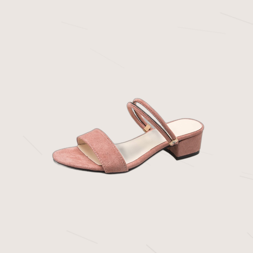 Two-Way Chunky Mid-Heel Sandals