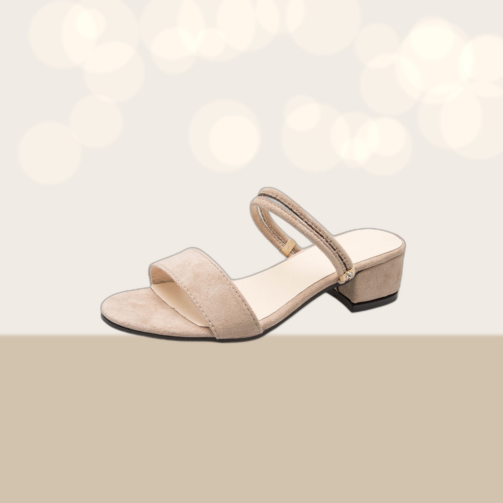 Two-Way Chunky Mid-Heel Sandals