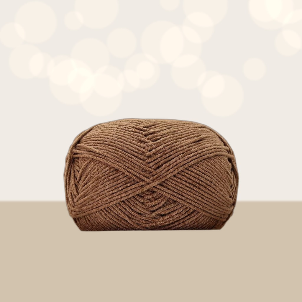 4-ply Combed Milk Cotton Yarn Ball For Dolls Blankets And