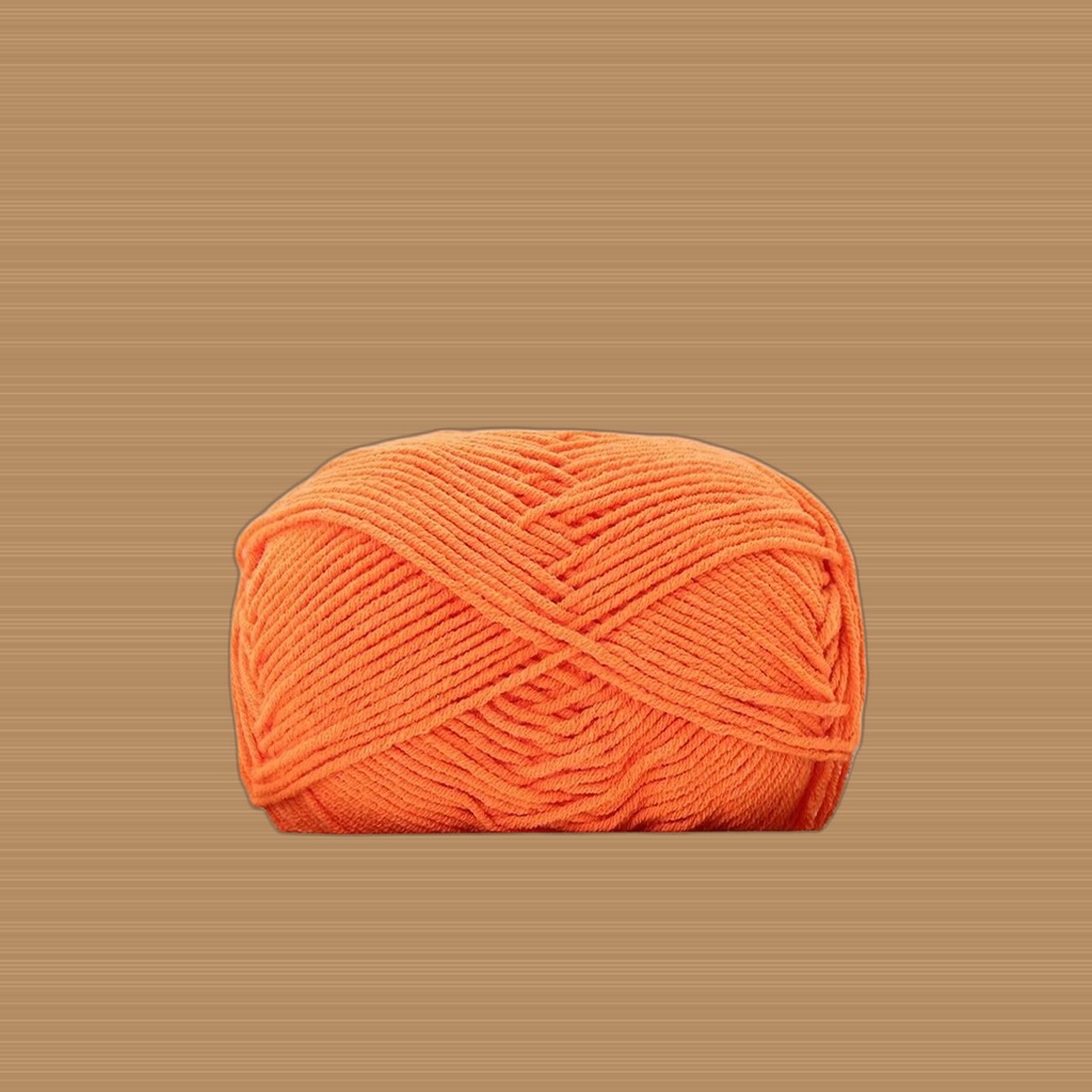 4-ply Combed Milk Cotton Yarn Ball For Dolls Blankets And