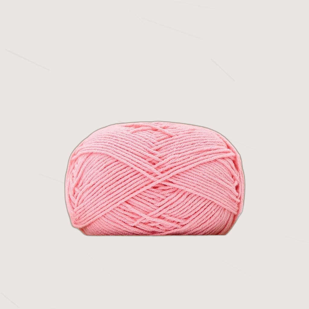 4-ply Combed Milk Cotton Yarn Ball For Dolls Blankets And